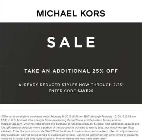 promo code michael kors online.